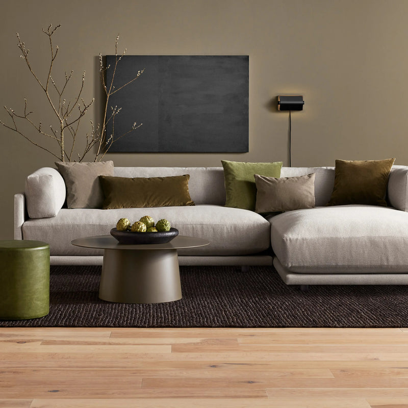 Sunday Small Sofa with Chaise in Agnew Grey