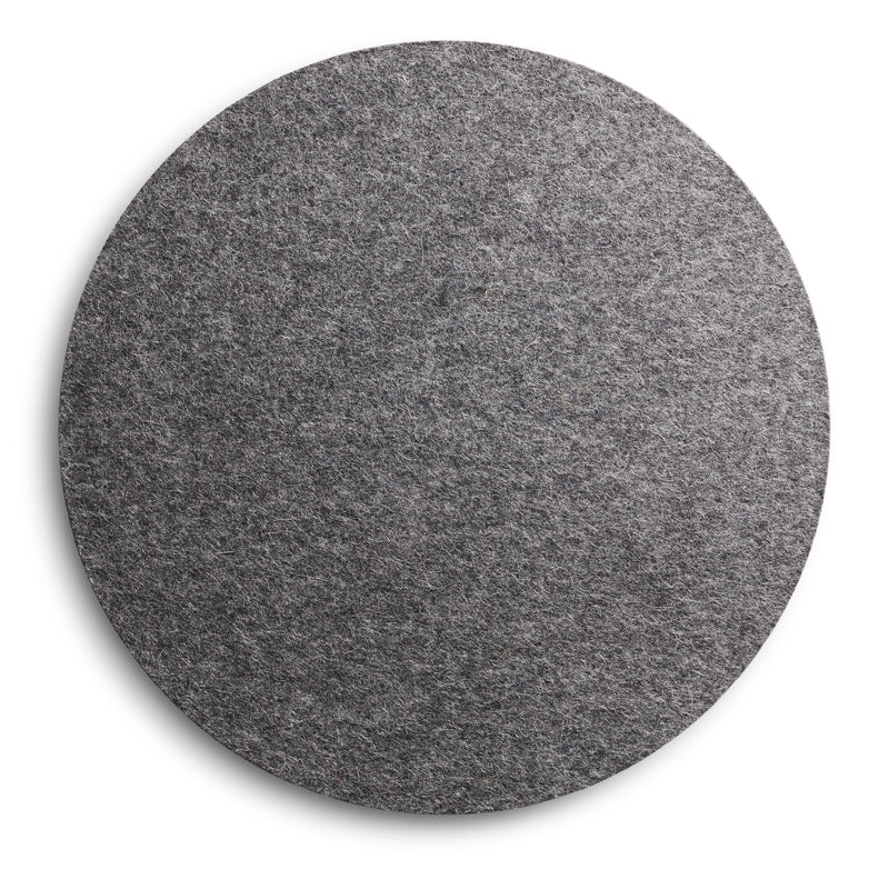 Turn Stool - Felt Tops in Heathered Graphite - Angle 1