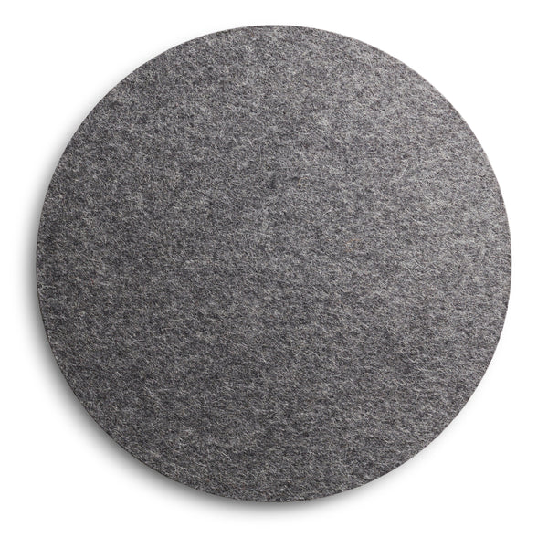 Turn Stool - Felt Tops in Heathered Graphite - Angle 1