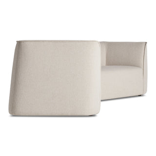Thataway Small Angled Sectional Sofa in Maharam Mantle in Future - Angle 4