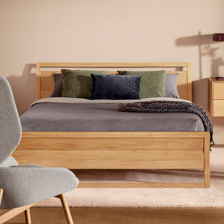 Woodrow Bed en Walnut - ángulo 12