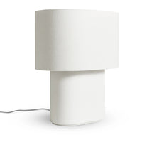 Hilla Small Table Lamp in Linen - Angle 6