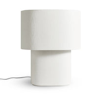 Hilla Small Table Lamp in Linen - Angle 1