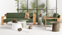 Ridge Outdoor Sofa in Toohey Charcoal - Angle 11