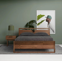 Woodrow Bed in Walnut - Angle 3