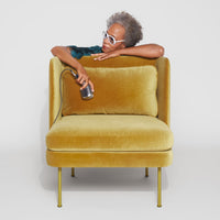 Bloke Lounge Chair in Tait Stone - Angle 7