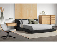 Dodu Bed in Vesper Charcoal - Angle 2