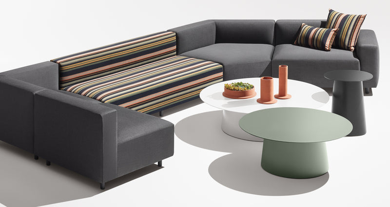 Circula Small Coffee Table in Grey Green - Angle 2