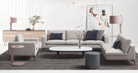 New Standard Lounge Chair en Maharam Meld in Panda - ángulo 2