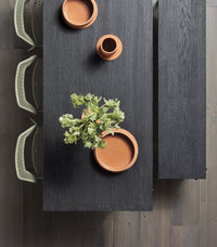 Branch Bench in Oak / Black - Angle 7