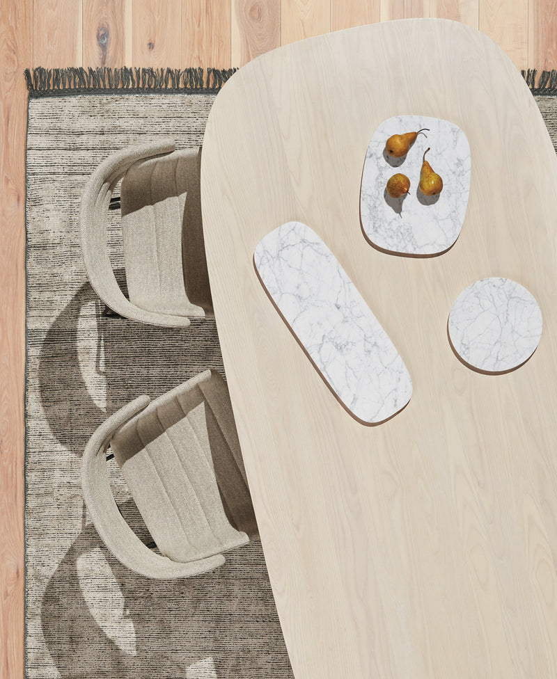Delicious Small Marble Tray in Cherry Marble - Angle 2