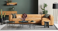 Cleon Medium+ Sectional Sofa in Maharam Mode in Clavicle - Angle 3
