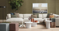 Sunday Sofa with Chaise in Kelso Charcoal - Angle 3