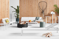 Skiff Outdoor 2 Seat Sofa in Carbon - Angle 7