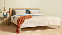 Me Time Bed in Tait Charcoal / Slate - Angle 14