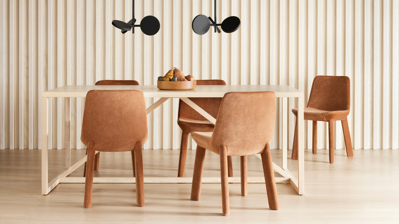 Neat Chair in Ink Leather - Angle 2