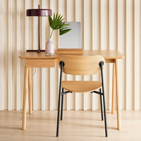 SideBySide Wood Chair in Walnut - Angle 11