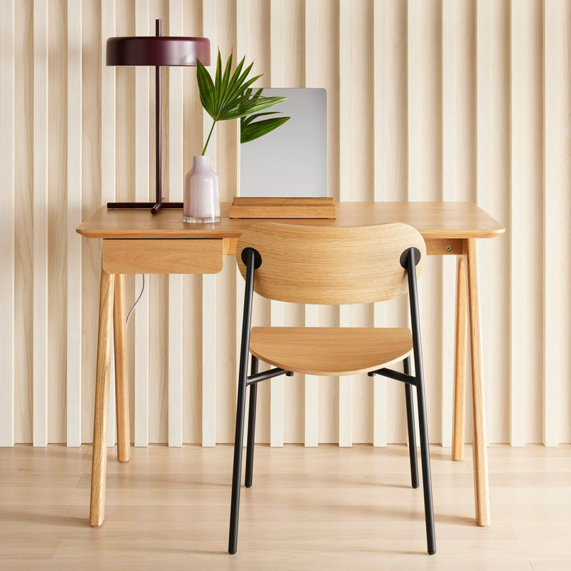 SideBySide Wood Chair in Walnut