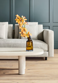 Variant Medium Glass Vase in Amber - Angle 12