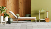 Dog Days Outdoor Sun Lounger in Sunbrella Coal - Angle 9