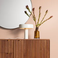 Hoopla Large Mirror in Putty - Angle 5