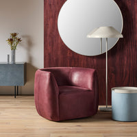 Beau Floor Lamp in Navy Green - Angle 3