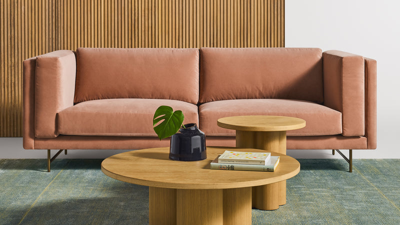 Coffer 96" Sofa in Vos Carob - Angle 2