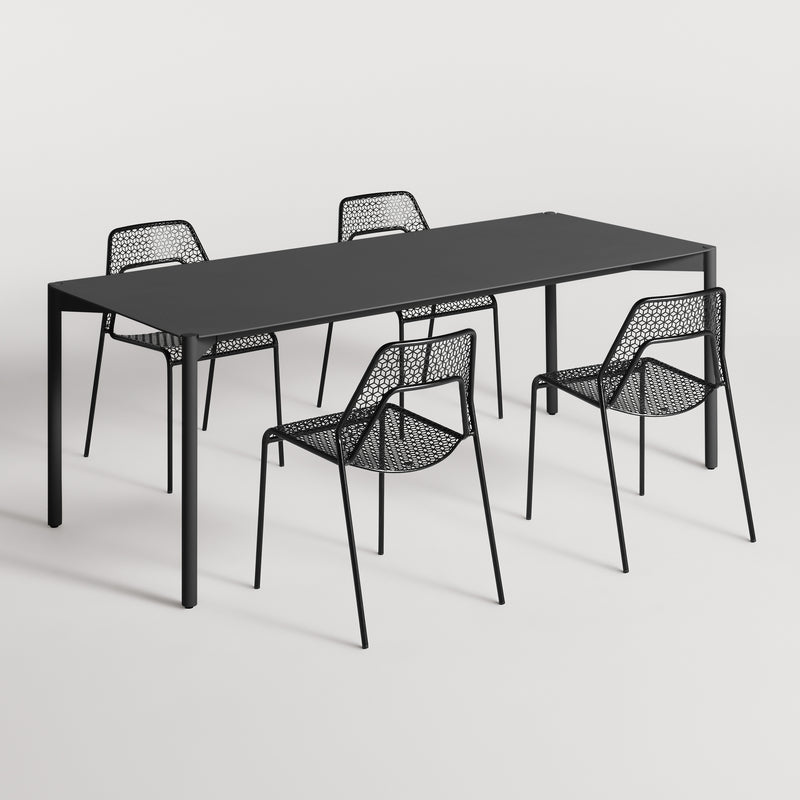 Comeuppance + Hot Mesh Large Dining Set - Angle 2