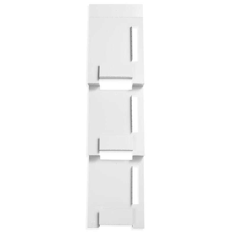 2D:3D Wall Magazine Rack in White
