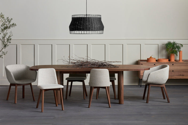 Chip Chair in Camp Stone / Walnut - Angle 2