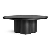 4/4 Coffee Table in Black on Ash - Angle 1