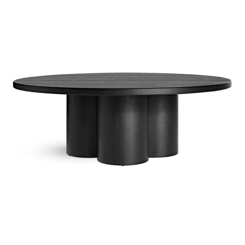 4/4 Coffee Table in Black on Ash - Angle 1