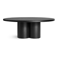 4/4 Coffee Table in Black on Ash - Angle 5