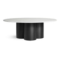 4/4 Coffee Table en Marble / Black on Ash - ángulo 1