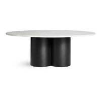 4/4 Coffee Table en Marble / Black on Ash - ángulo 5