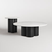 4/4 Coffee Table en Marble / Black on Ash - ángulo 8