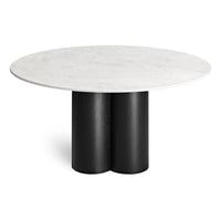 4/4 Round Dining Table in 60" Round - Angle 10
