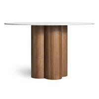 4/4 Round Dining Table in 48" Round - Angle 7