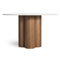 4/4 Round Dining Table in 48" Round - Angle 1