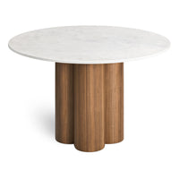 4/4 Round Dining Table in 48" Round - Angle 6