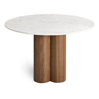 4/4 Round Dining Table in 48" Round - Angle 10