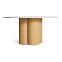 4/4 Round Dining Table in 60" Round - Angle 7