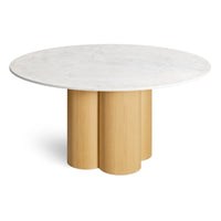4/4 Round Dining Table in 60" Round - Angle 8