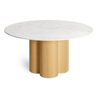 4/4 Round Dining Table in 60" Round - Angle 6