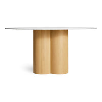 4/4 Round Dining Table in 60" Round - Angle 9