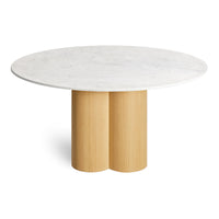 4/4 Round Dining Table in 60" Round - Angle 10