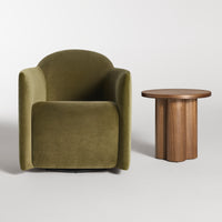 4/4 Side Table in Walnut - Angle 4
