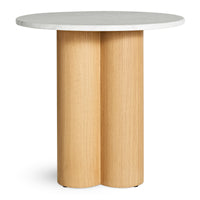 4/4 Side Table in Marble / White Oak - Angle 6