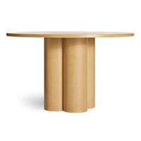 4/4 Round Dining Table in 48" Round - Angle 7
