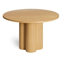 4/4 Round Dining Table in 48" Round - Angle 6